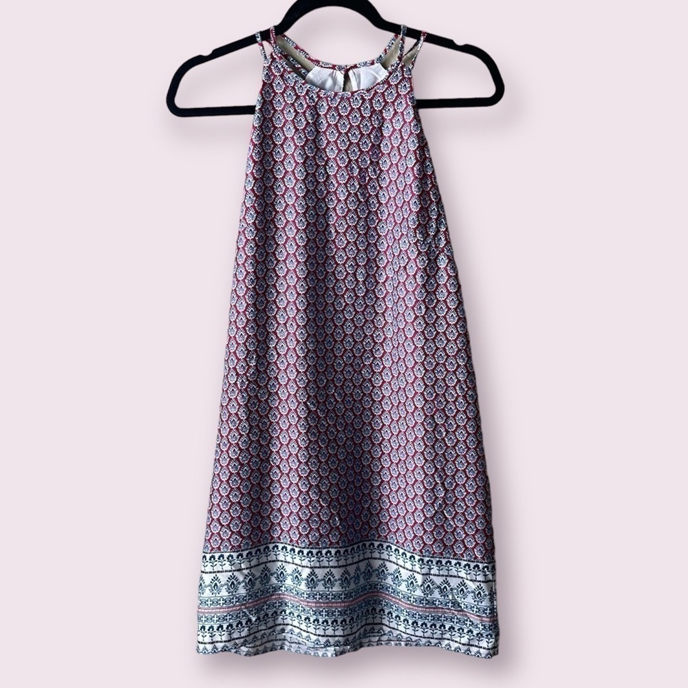 Banana Republic High Neck Aztec Print Shift Dress